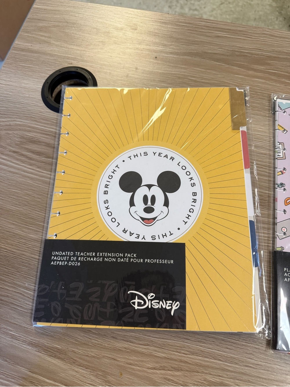 Disney Yellow Mickey Notebook with Tabbed Sections